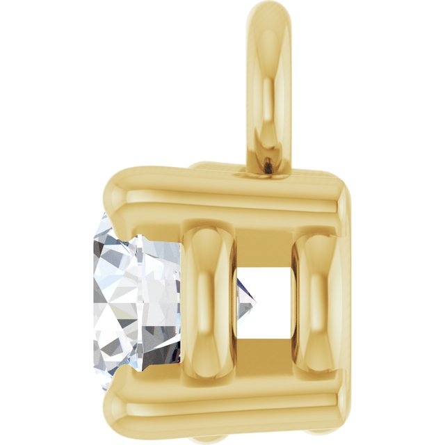 1/4 CTW Natural Diamond Dangle, 4.3 mm x 6.76 mm
