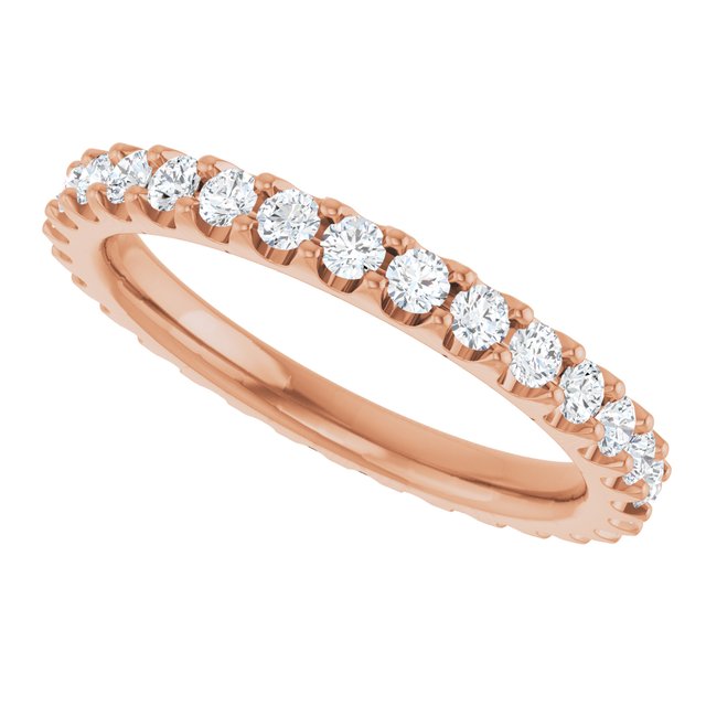 7/8 CTW Lab-Grown Diamond Eternity Band, 2.5 mm, Shared-Prong