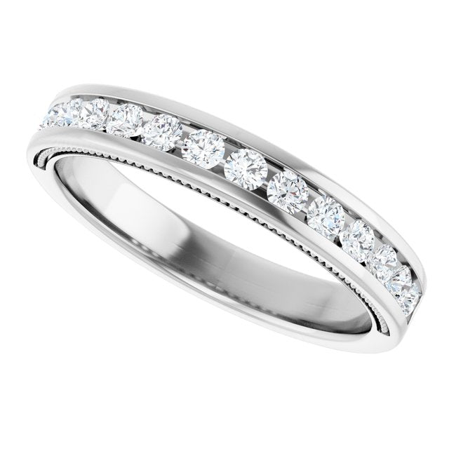 3/8 CTW Natural Diamond Channel-Set Anniversary Band