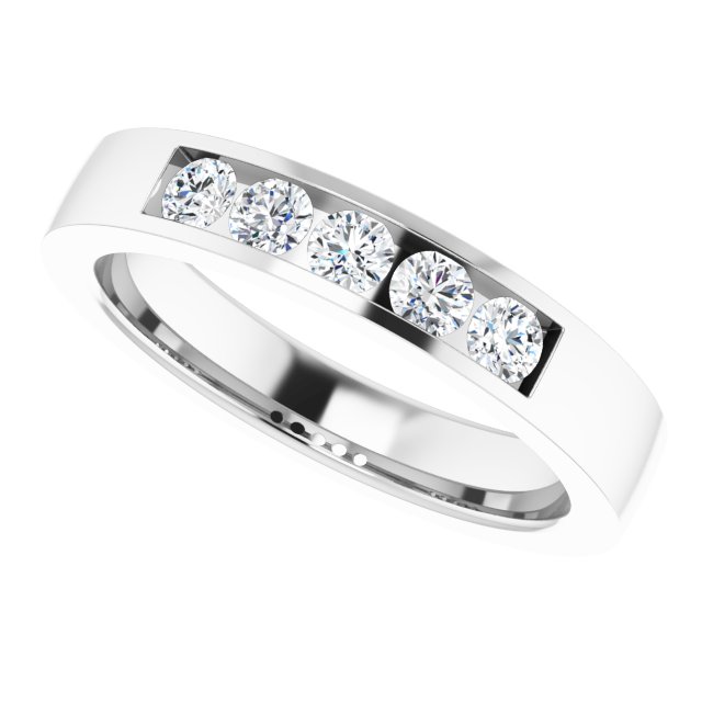1/2 CTW Lab-Grown Diamond Band, 4.2 mm