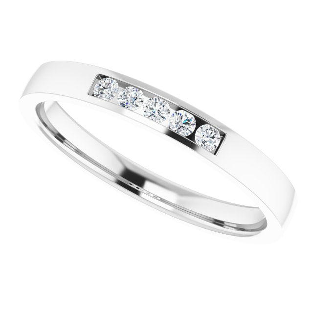 1/6 CTW Lab-Grown Diamond Band, 3 mm