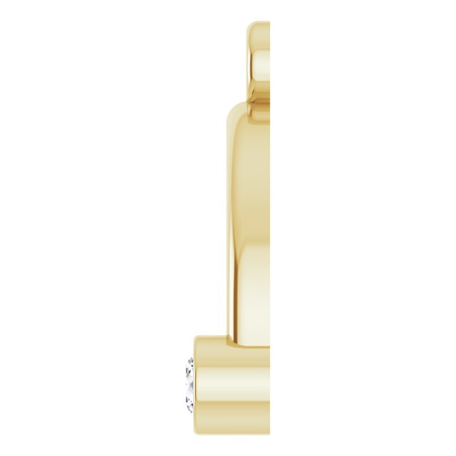 .04 CTW Lab-Grown Diamond Arched Dangle