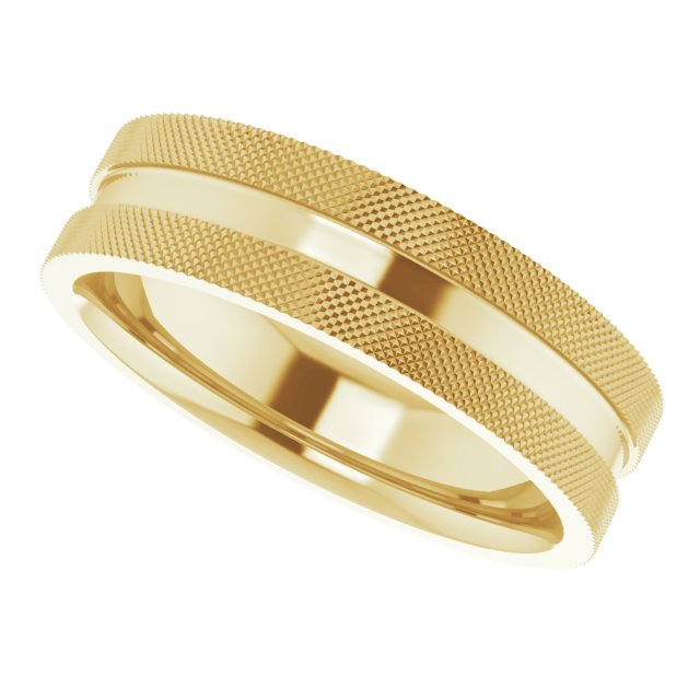 Knurled Edge Flat Band