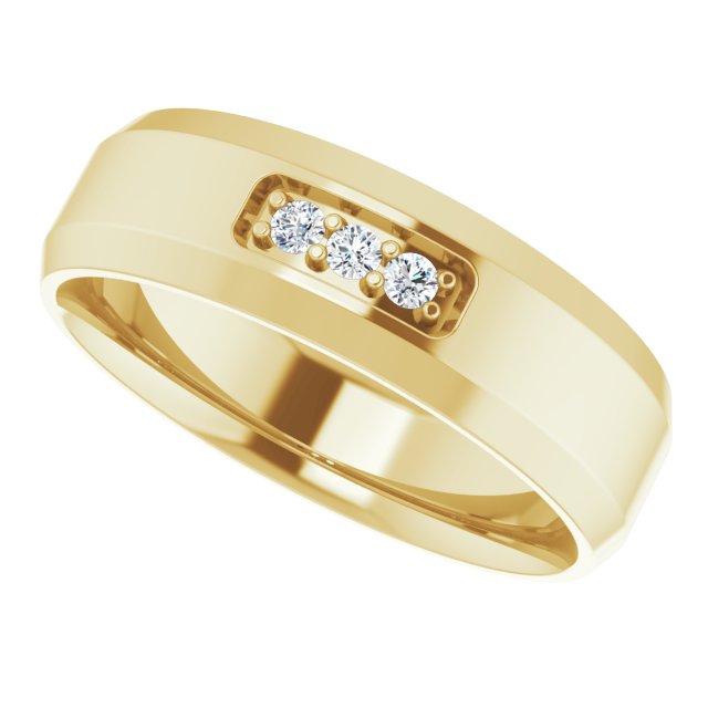 1/10 CTW Lab-Grown Diamond Band, 7 mm