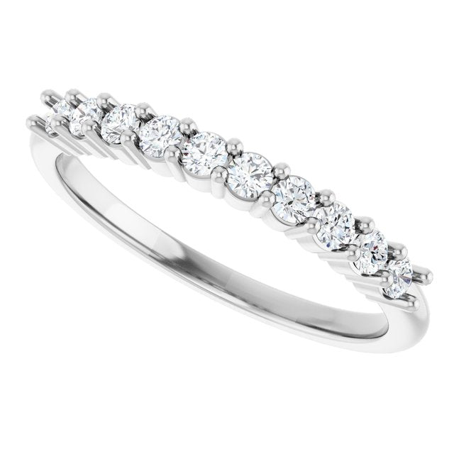 1/4 CTW Natural Diamond 10-Year Anniversary Band