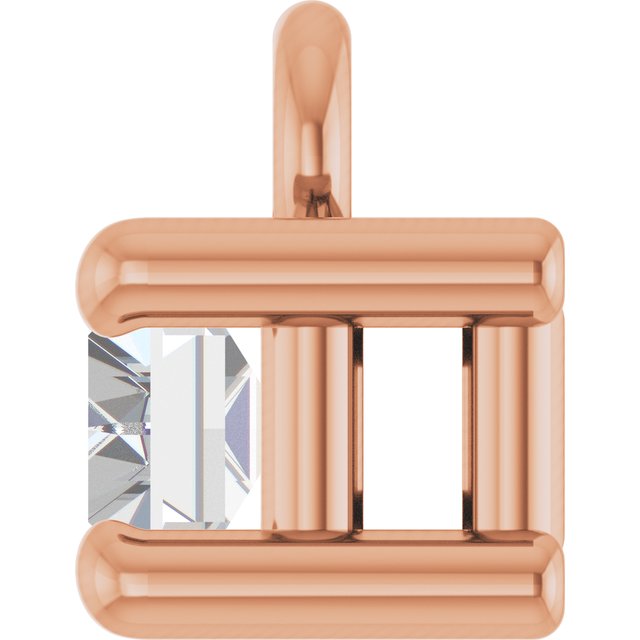 1/8 CT Lab-Grown Diamond 4-Prong Dangle