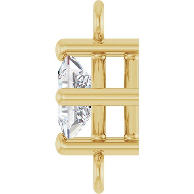 1/6 CTW Natural Diamond Link, 5.36 mm x 8.88 mm