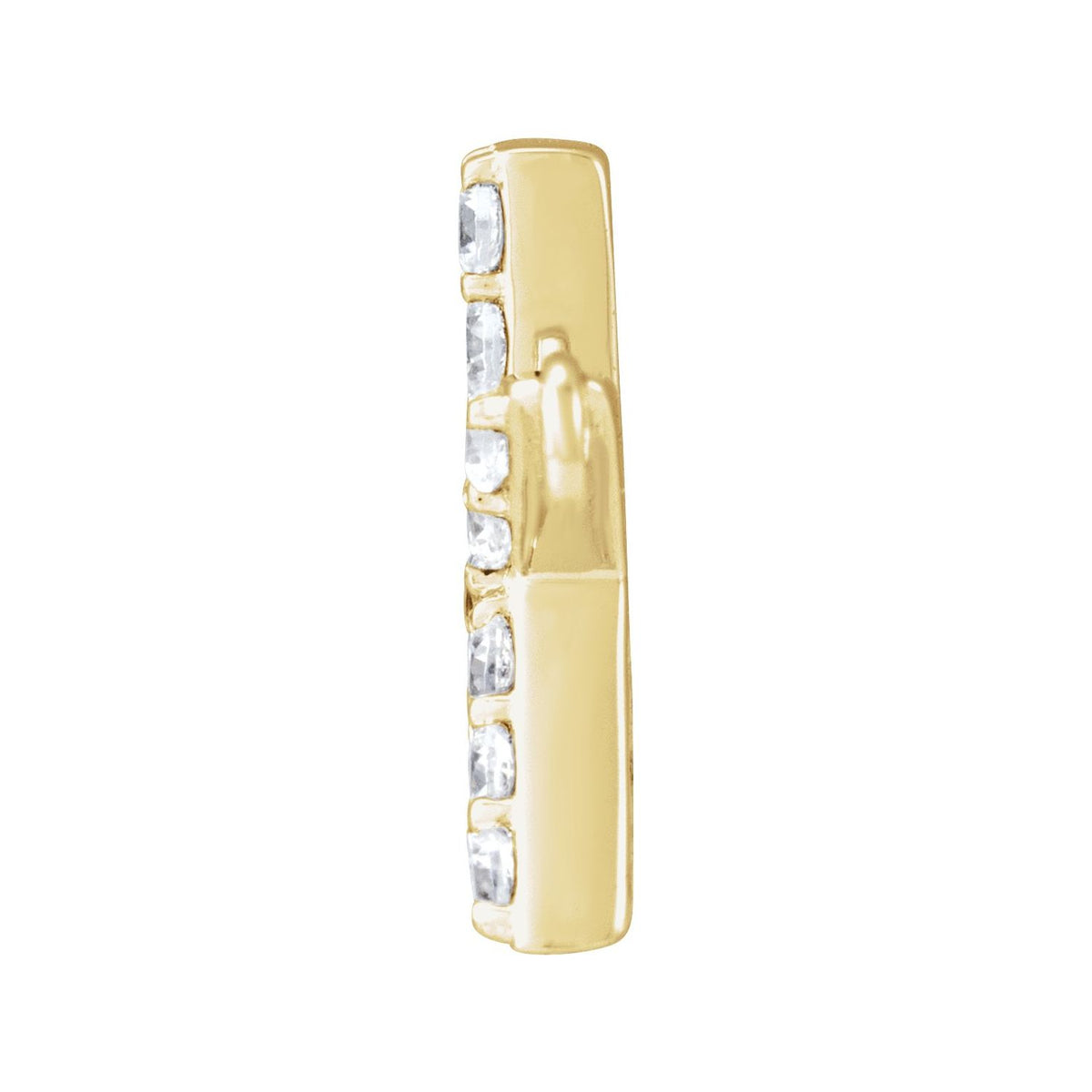 1/8 CTW Lab-Grown Diamond Initial Necklace Center