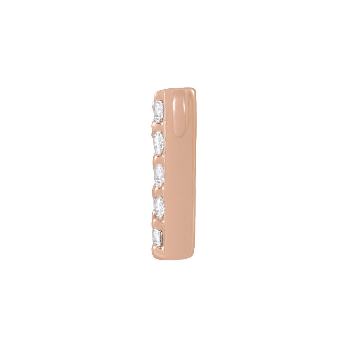 1/6 CTW Lab-Grown Diamond Initial Necklace Center