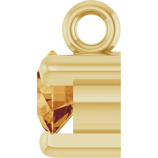 Natural Citrine Petite Pavé® Dangle