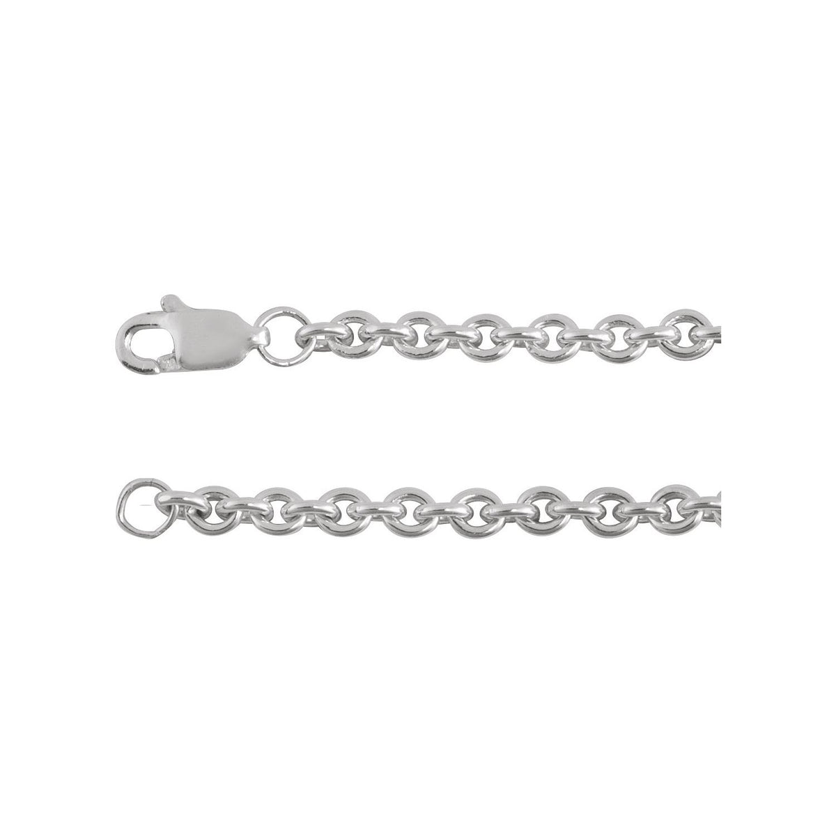 Sterling Silver Cable 16" Chain (CH1226)