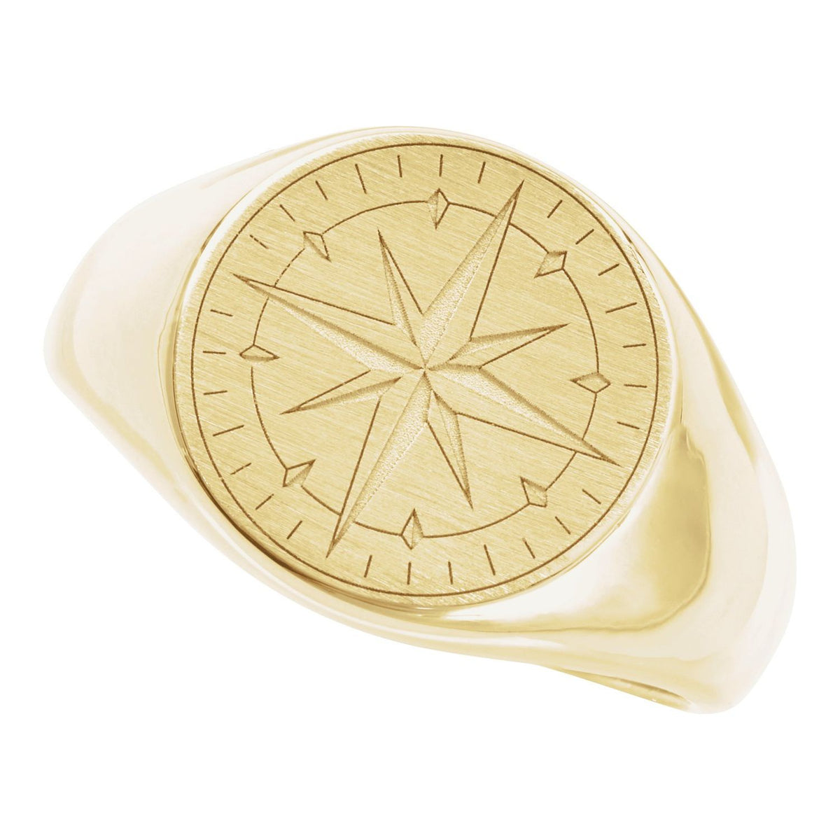 Compass Signet Ring