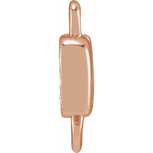 Petite Pavé® .03 CTW Natural Diamond Initial Link