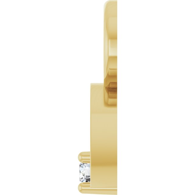 .015 CT Lab-Grown Diamond Rainbow Hoop Dangle