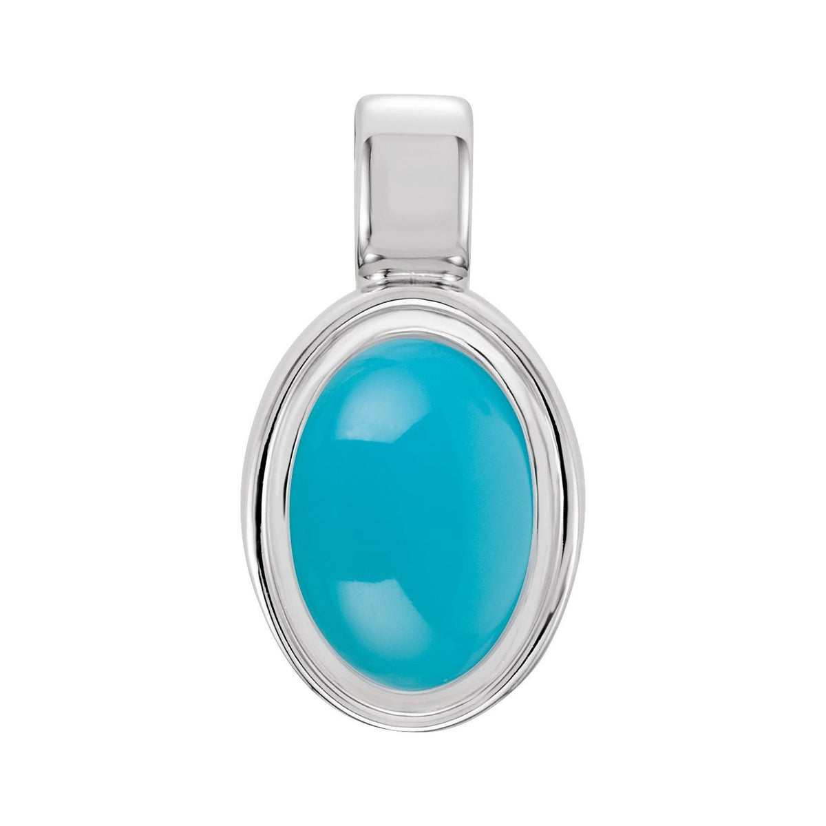 Sterling Silver Natural Turquoise Charm/Pendant