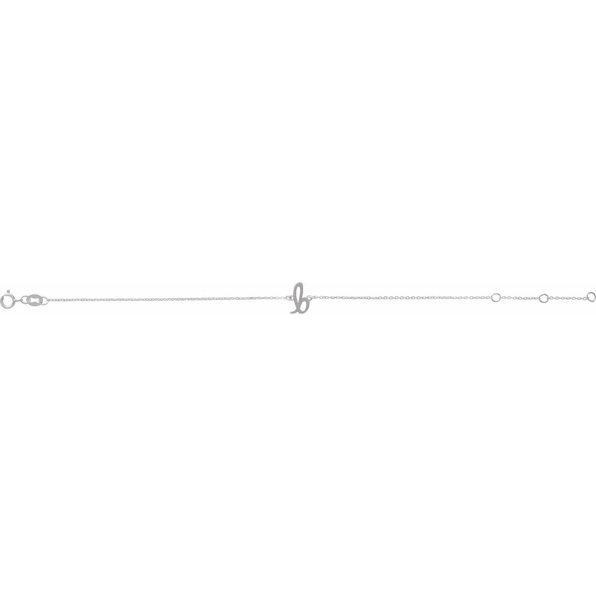 Initial 6 1/2-7 1/2" Bracelet