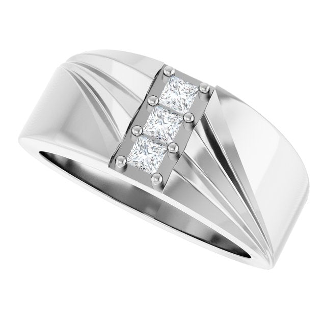 1/4 CTW Lab-Grown Diamond Band, 11.11 mm