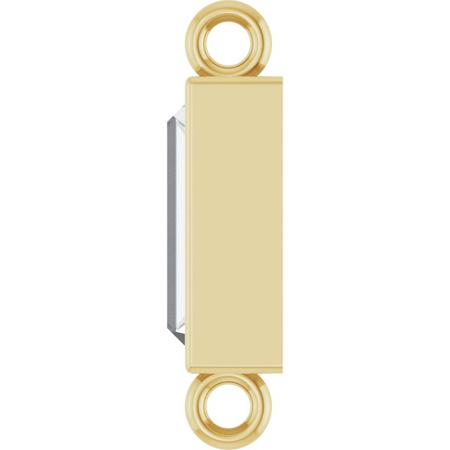 3/8 CT Lab-Grown Diamond Bezel-Set Link, 3.9 mm x 10.5 mm, Style 2
