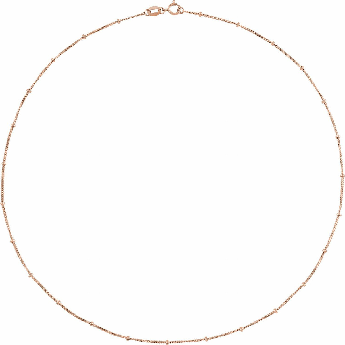 Beaded Curb 18" Chain