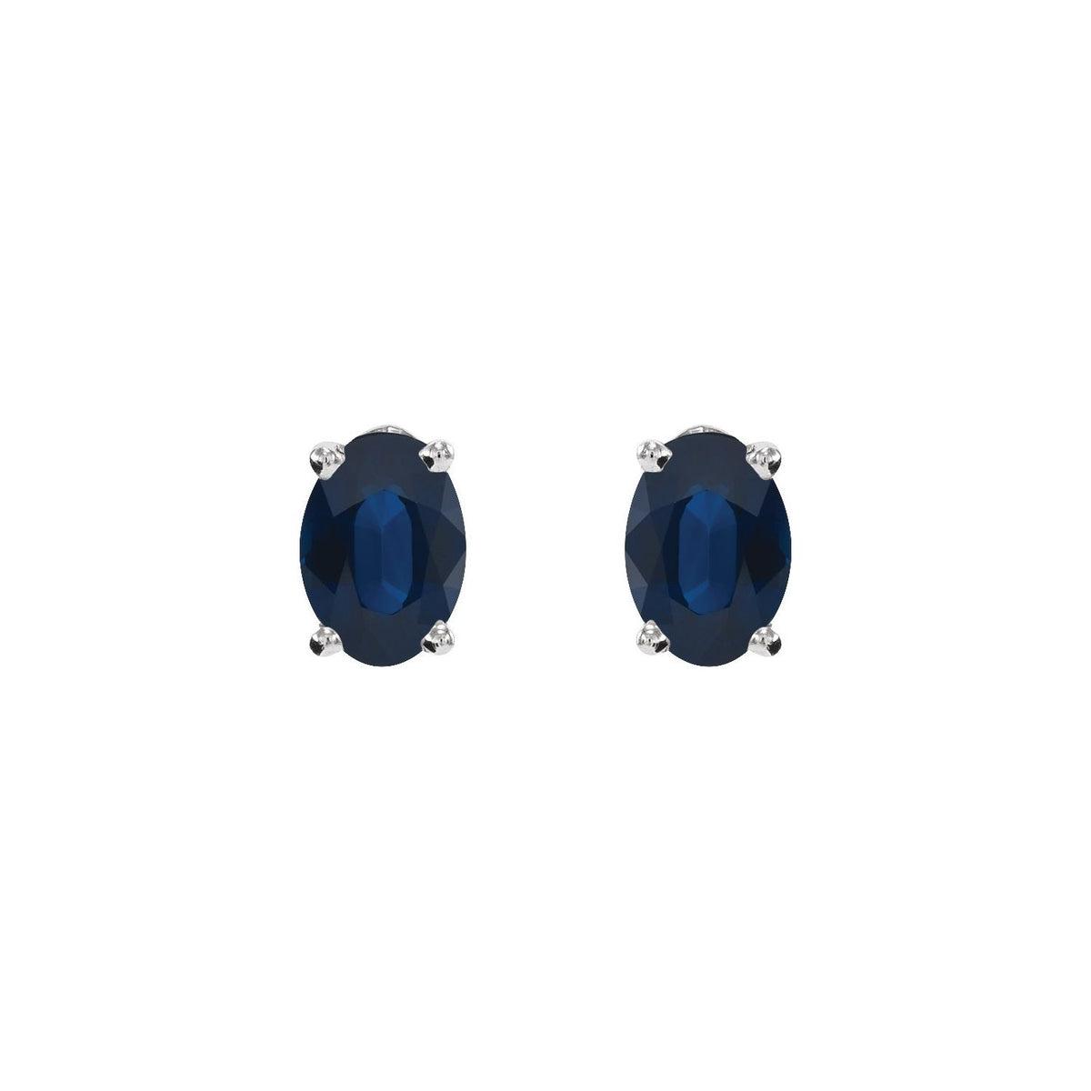 Lab-Grown Blue Sapphire Earrings
