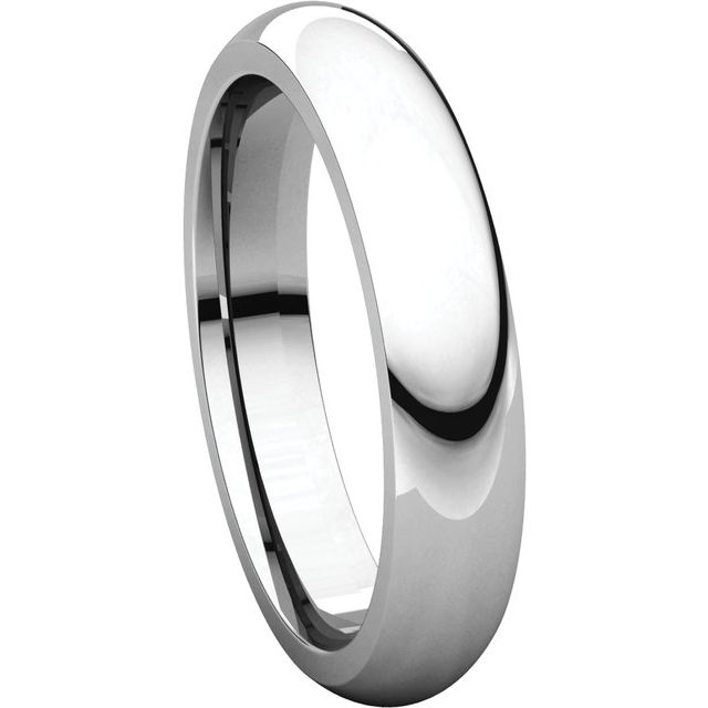 Comfort-Fit Half Round Band, 3.5 mm