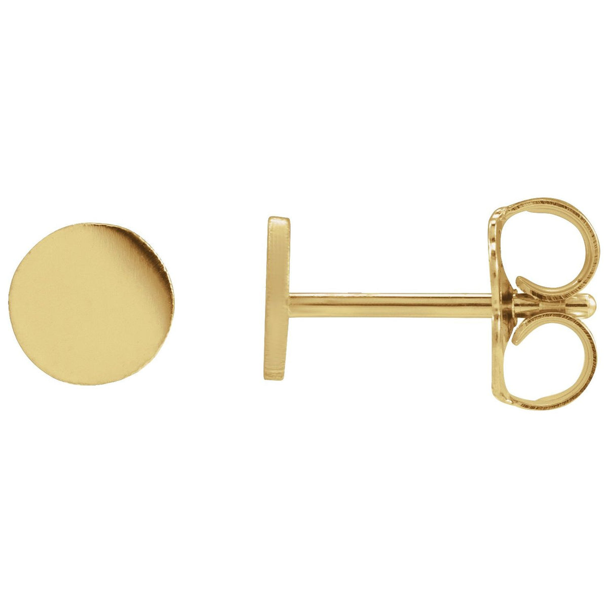 Engravable Disc Earrings