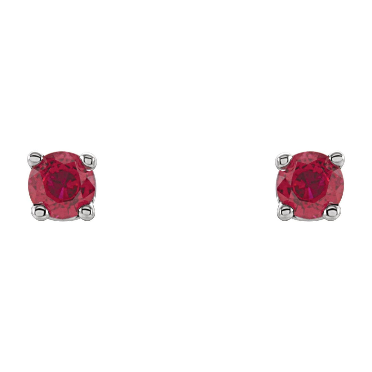 Lab-Grown Ruby Earrings