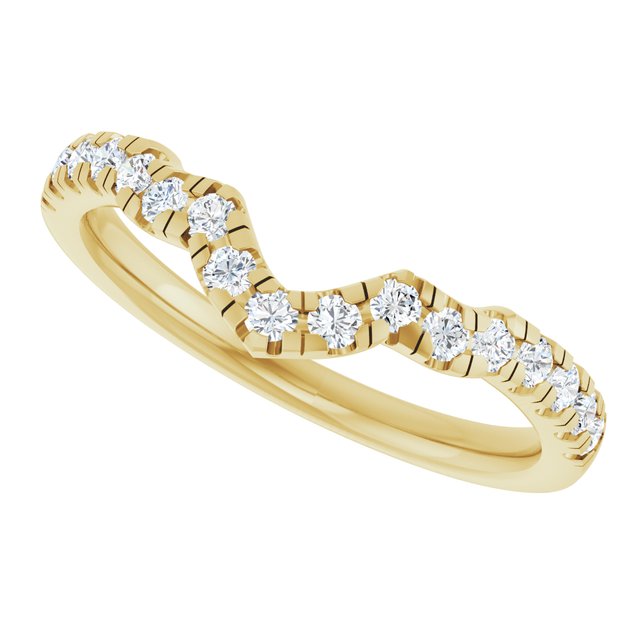 1/4 CTW Lab-Grown Diamond Band for 10x7 mm Pear Ring