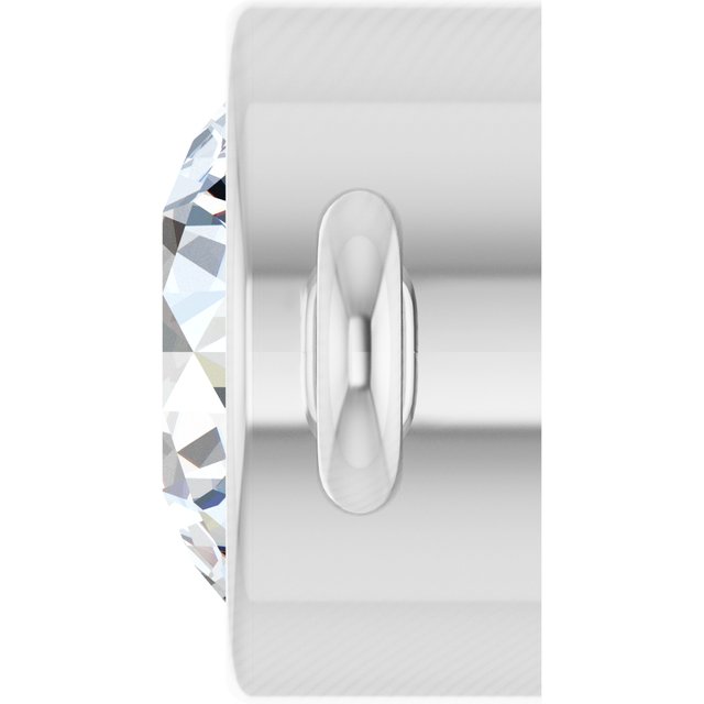 Platinum 1/5 CT Natural Diamond Bezel-Set Link