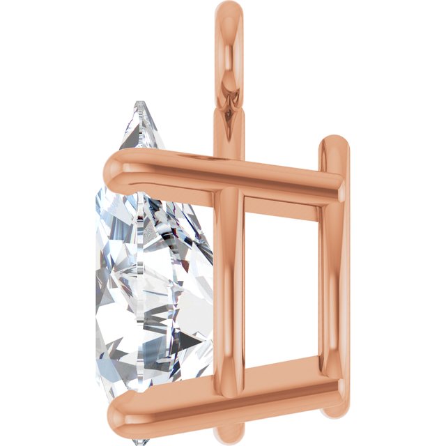 1/3 CT Lab-Grown Diamond 4-Prong Dangle