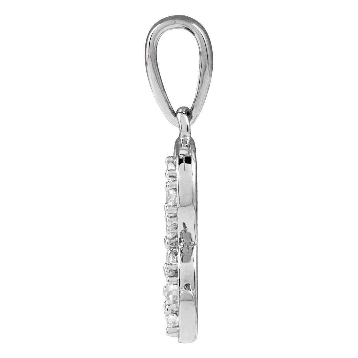 1/6 CTW Natural Diamond Initial Pendant