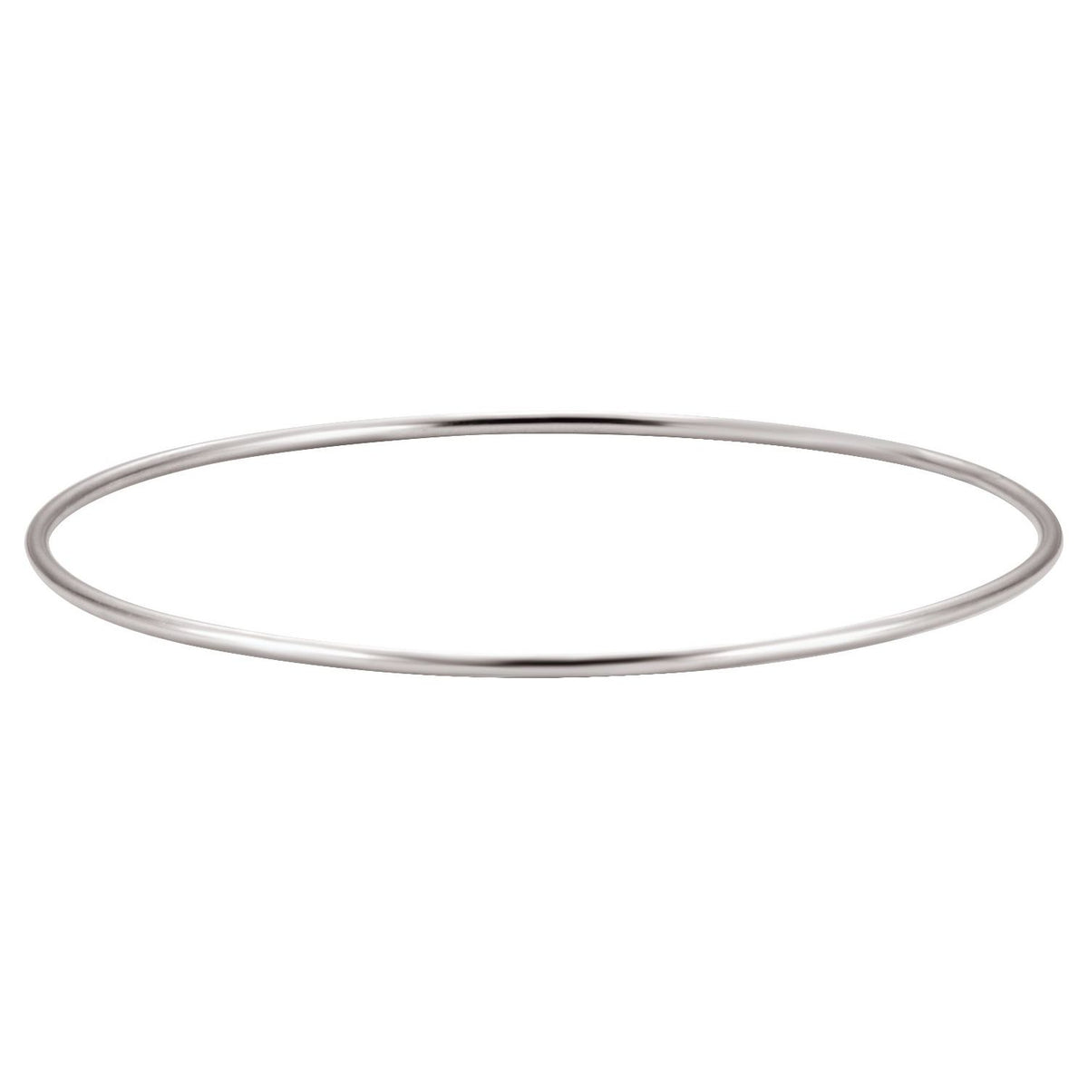 Sterling Silver Bangle 8" Bracelet (BRC381)