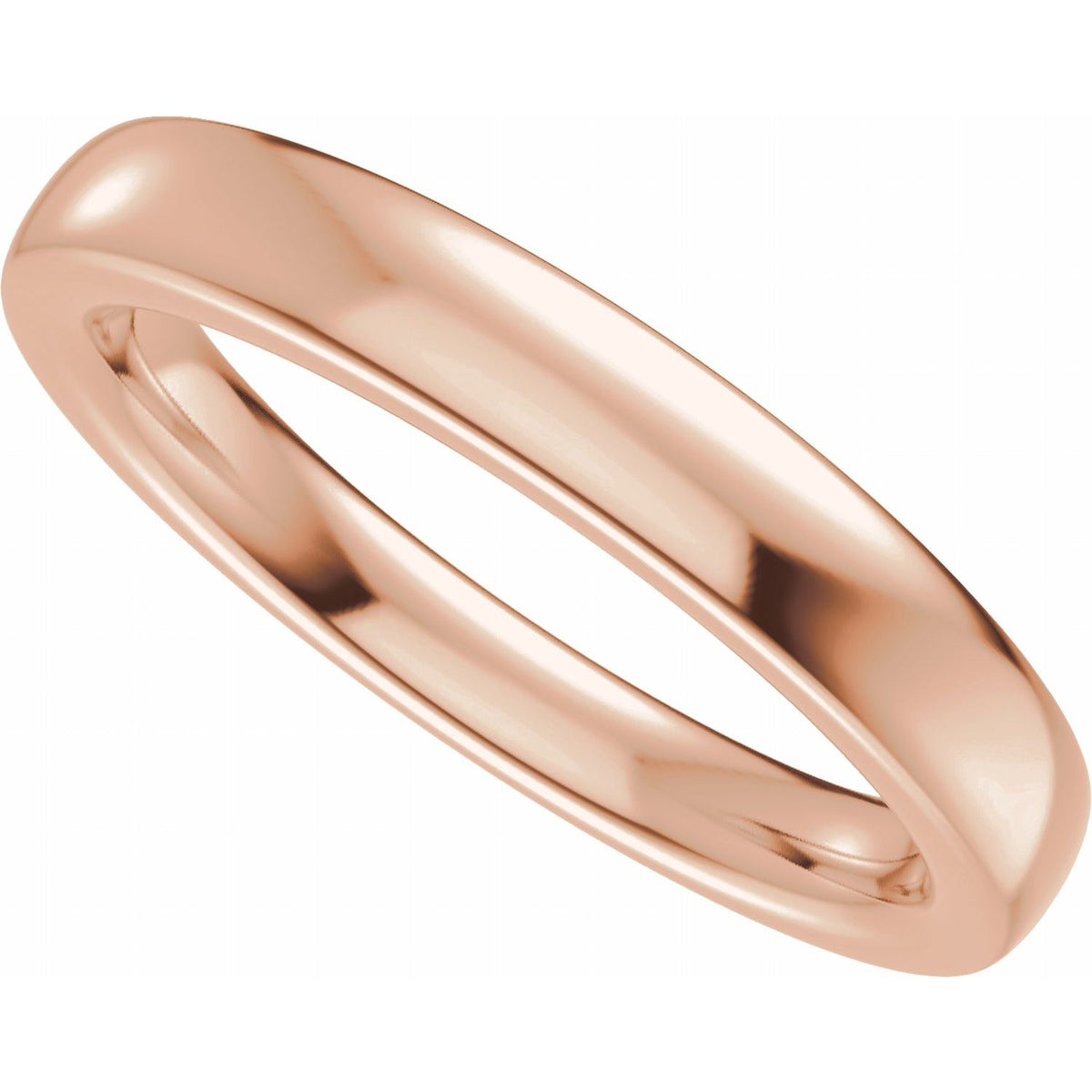 Matching Band, 3 mm, Three-Stone Engagement