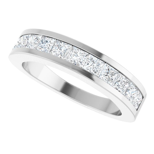1 CTW Natural Diamond Channel-Set Anniversary Band