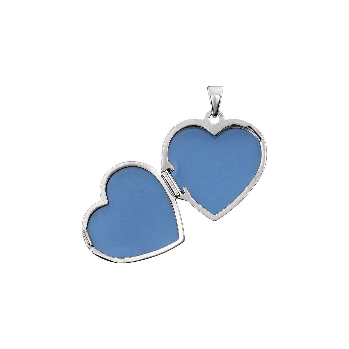 Sterling Silver Engravable Double Heart Locket