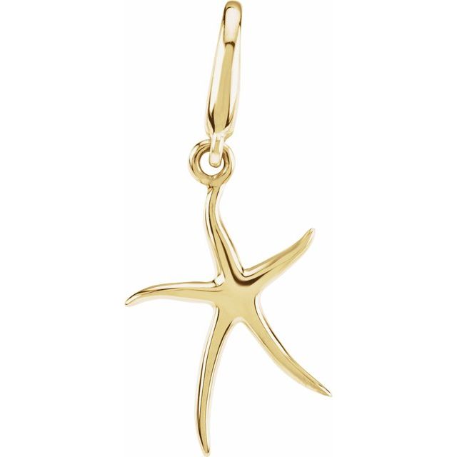 Sterling Silver Starfish Charm/Pendant