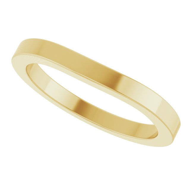 Matching Band, 2.2 mm, Bezel-Set Accented Engagement