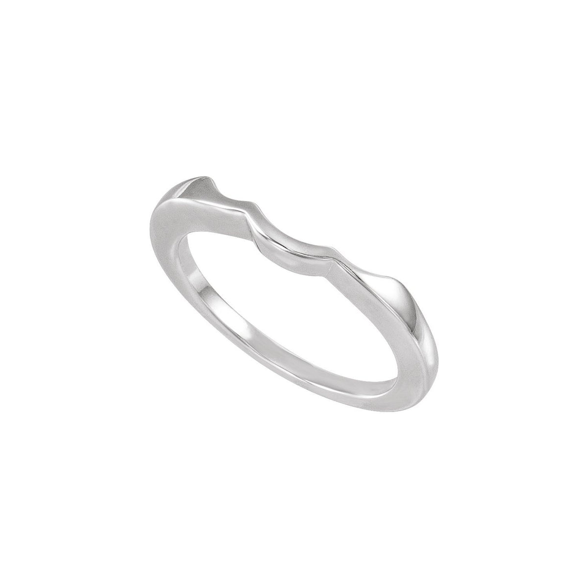 14K X1 White Gold Matching Band for Round