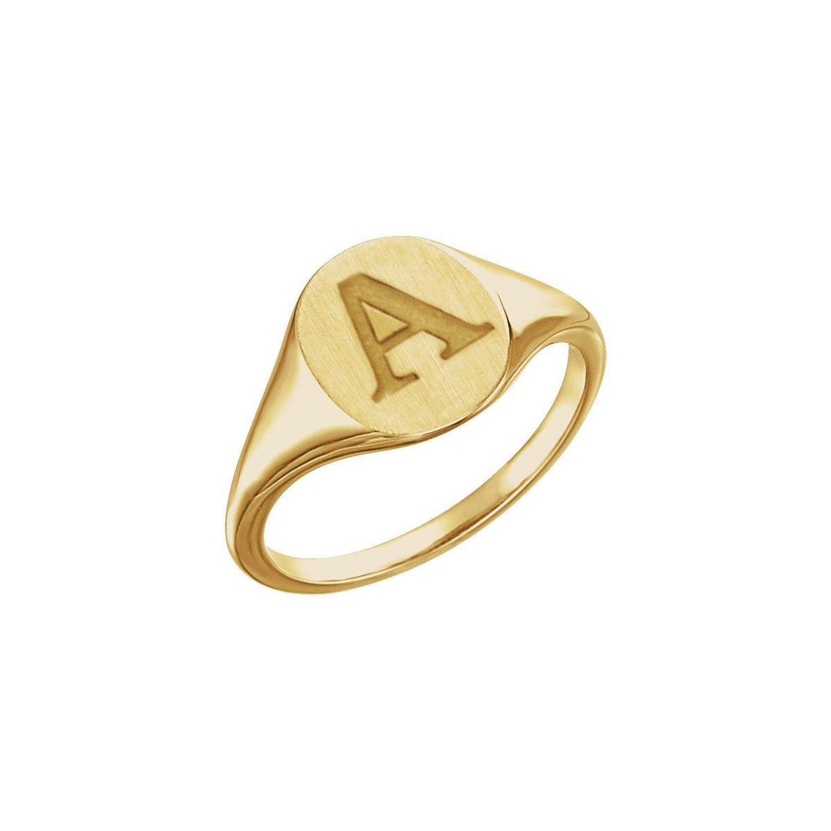 11x9 mm Oval Signet Ring