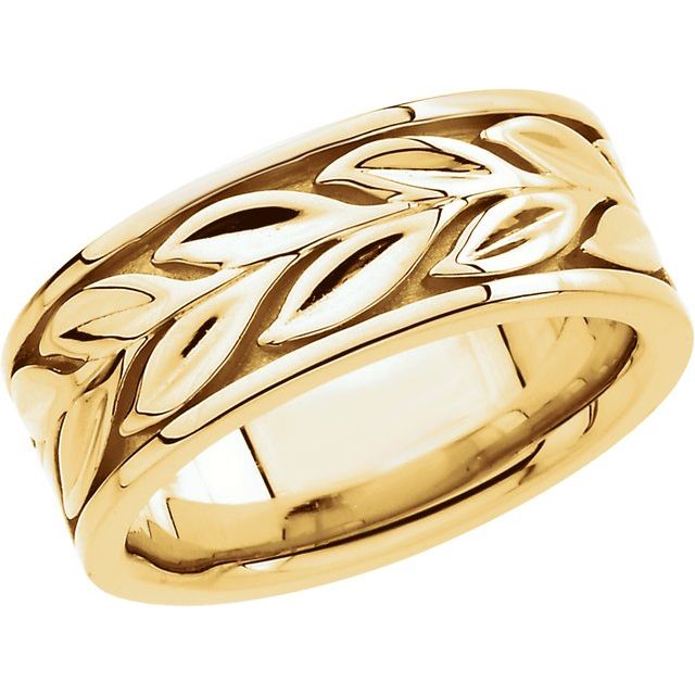 18K Yellow Gold Floral Band