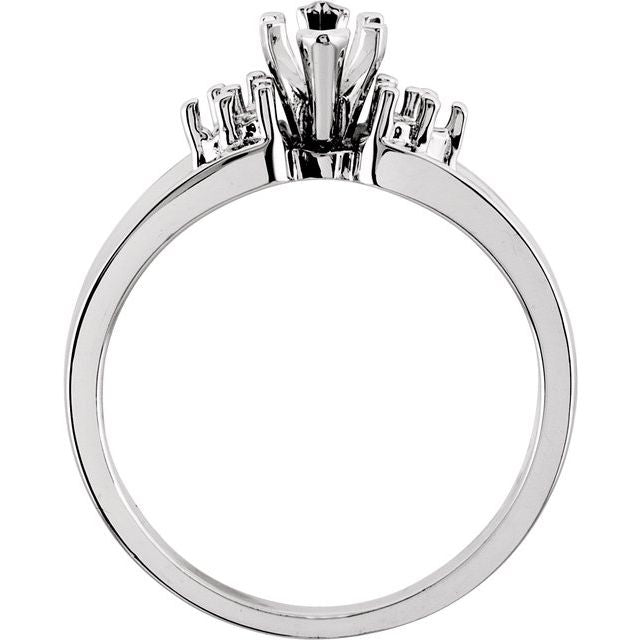 14K X1 White Gold Band
