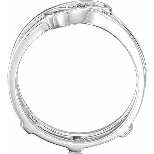14K White Gold Ring Guard