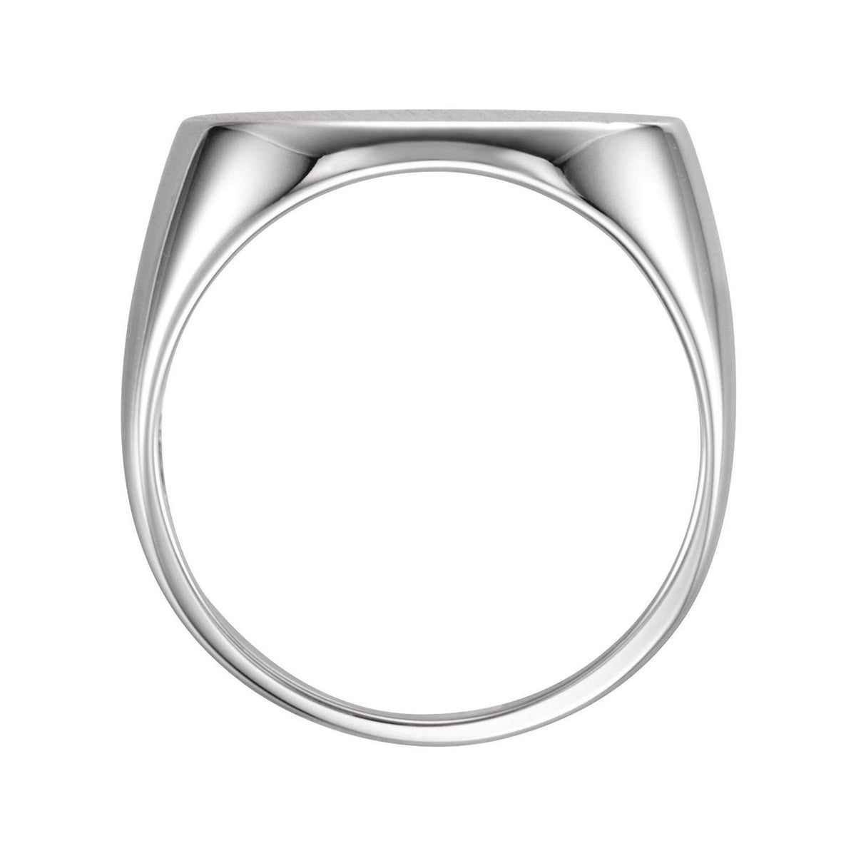 Sterling Silver 18x12 mm Oval Signet Ring