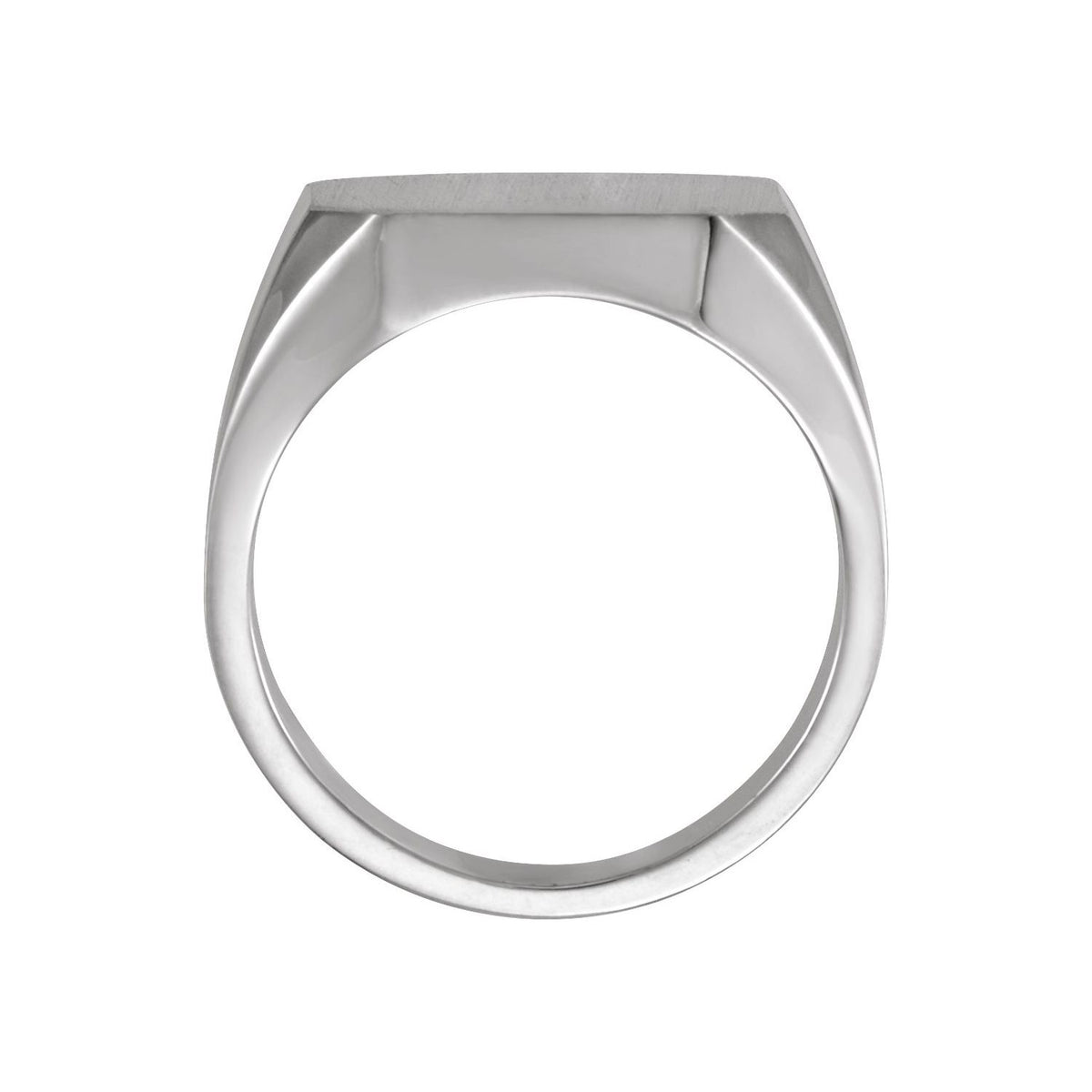 Sterling Silver 18x16 mm Octagon Signet Ring
