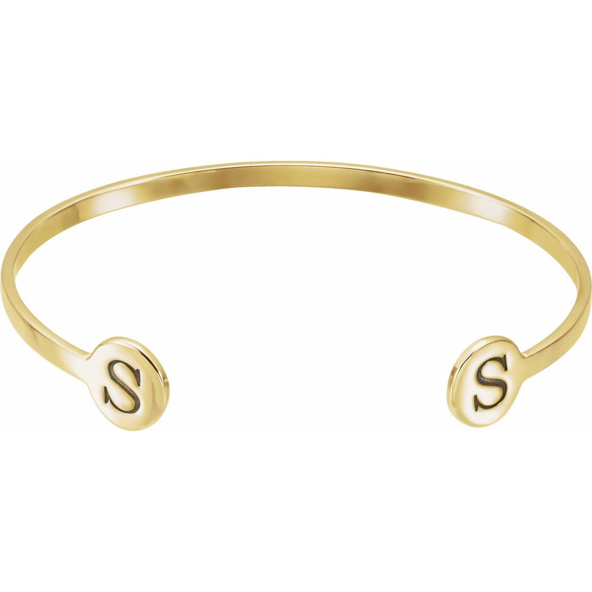 Sterling Silver Engravable Cuff 6 3/4" Bracelet