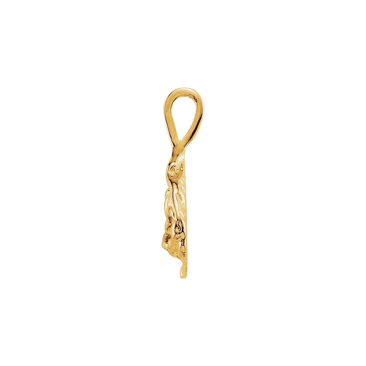 14K Yellow Gold Nugget Pendant