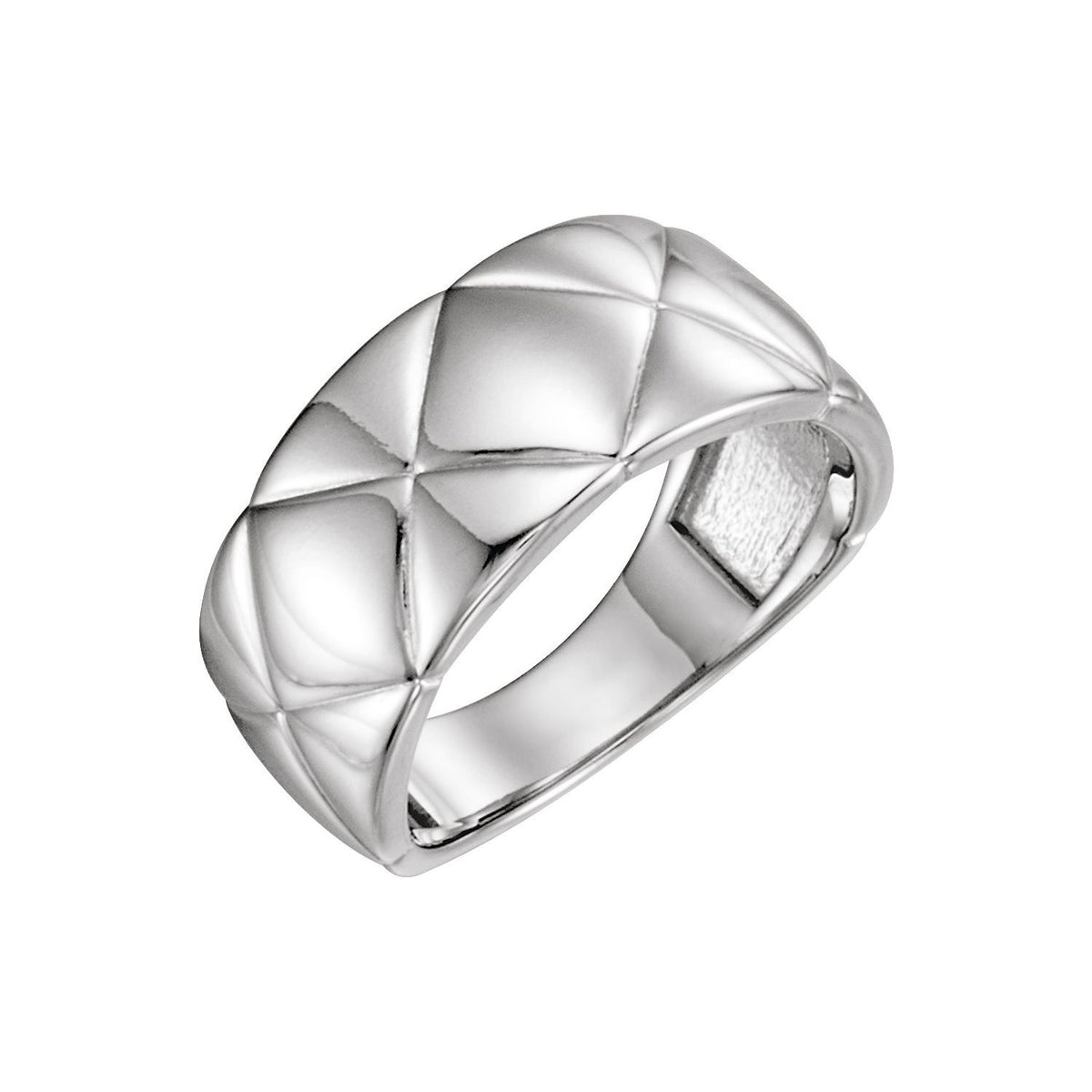 14K Yellow Gold Quilted Ring