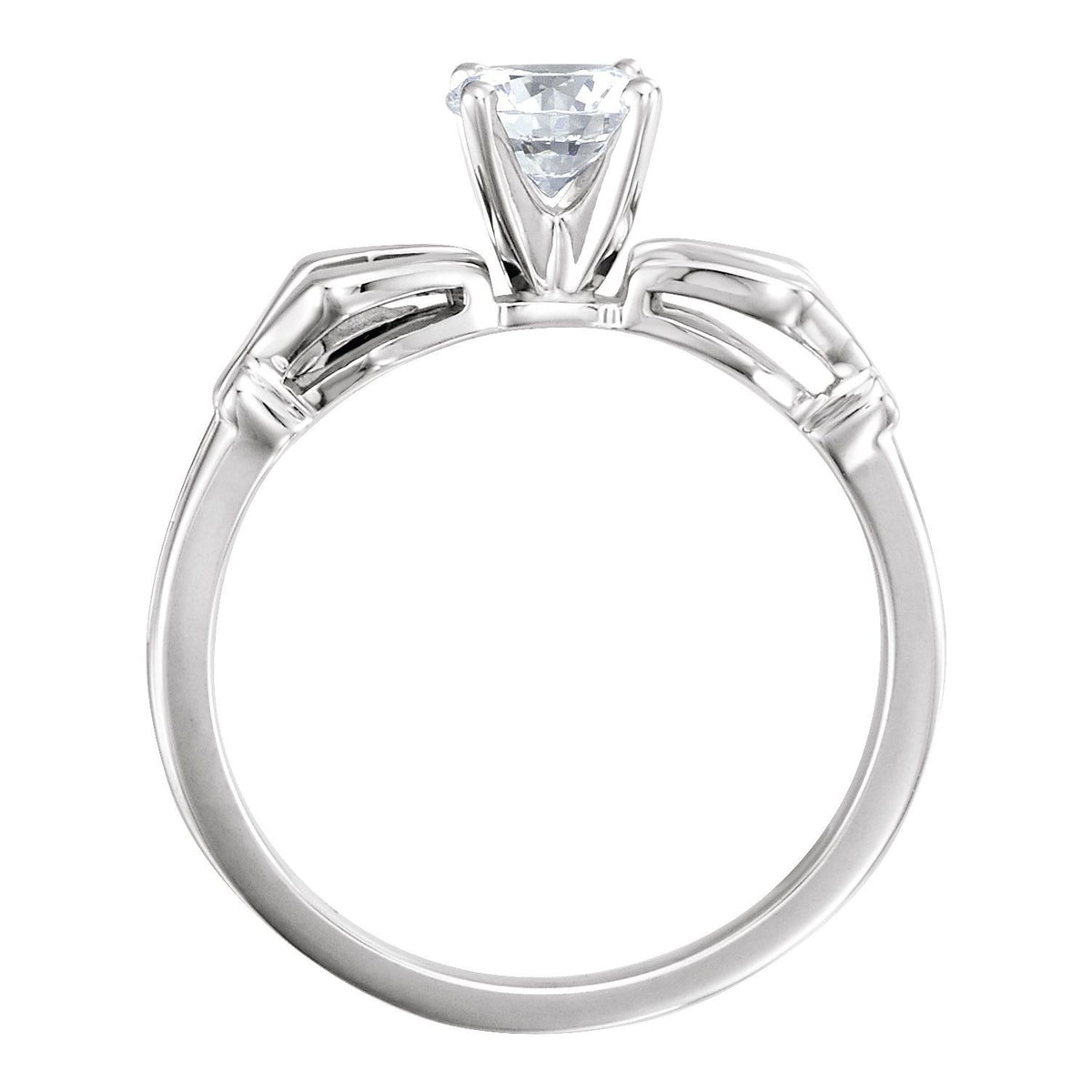 14K White Gold Band, 2.2 mm