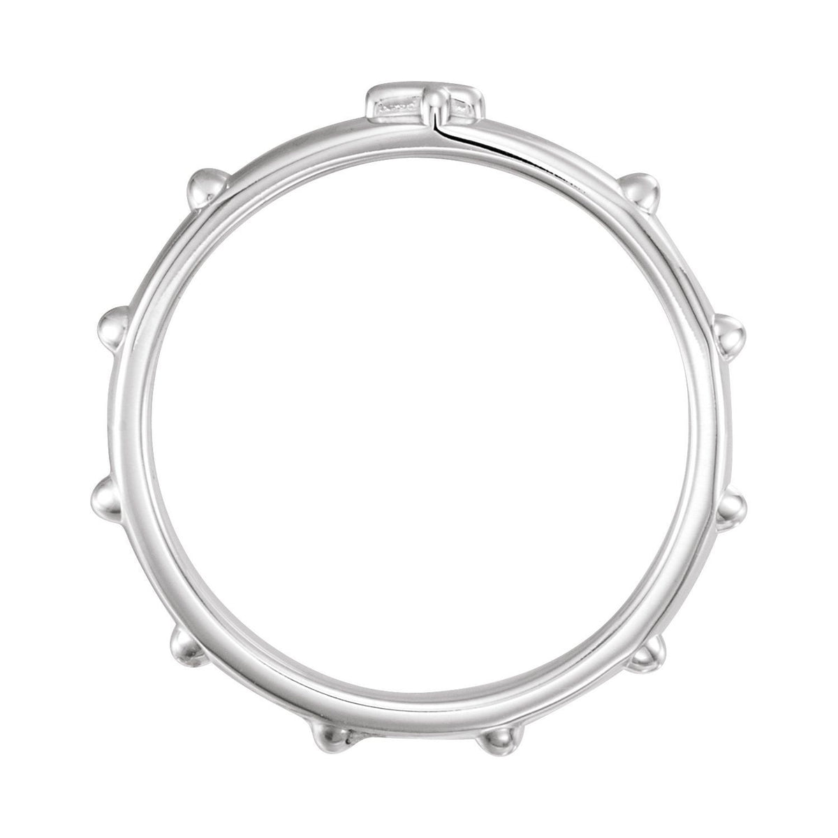 Sterling Silver Rosary Ring