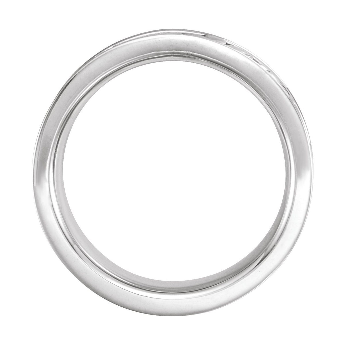 Sterling Silver Floral Flat Band
